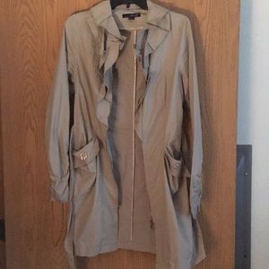 Khaki trench coat